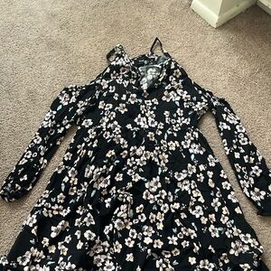 Torrid plus size floral cold shoulder dress size 0
